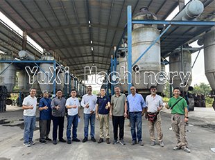 Customers visit production line