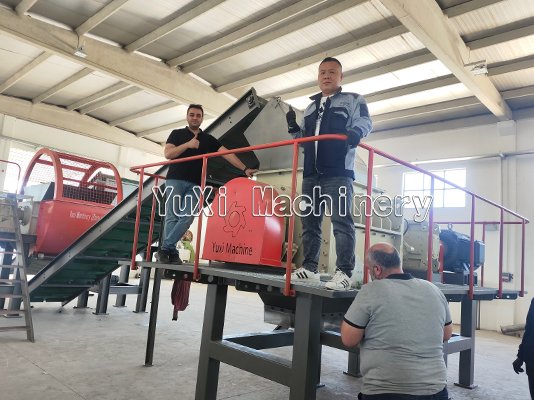 Team working with a collaborative robot