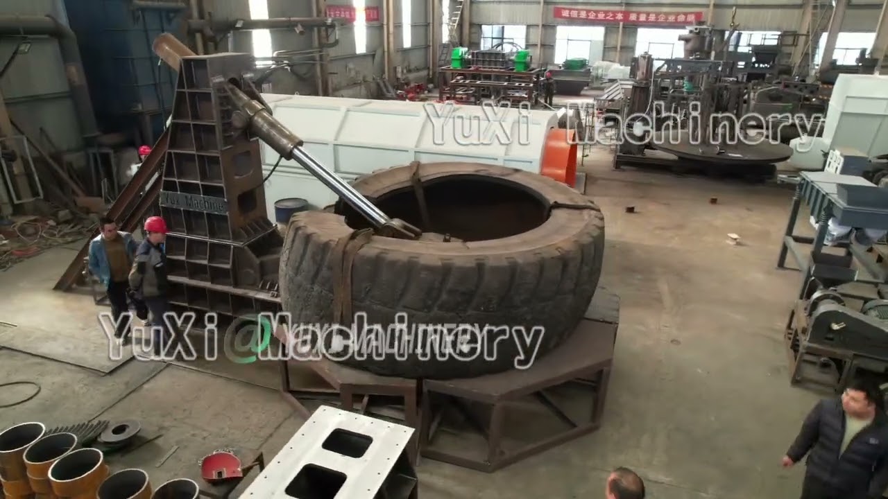 Waste OTR Tire Cutter Machine