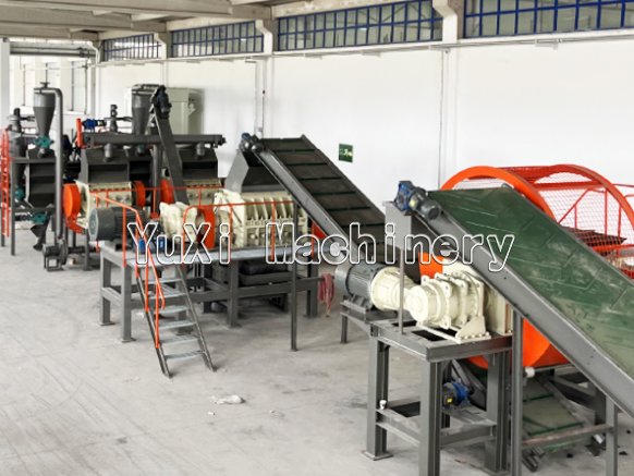 Rubber Granulation and Fiber Removal System
